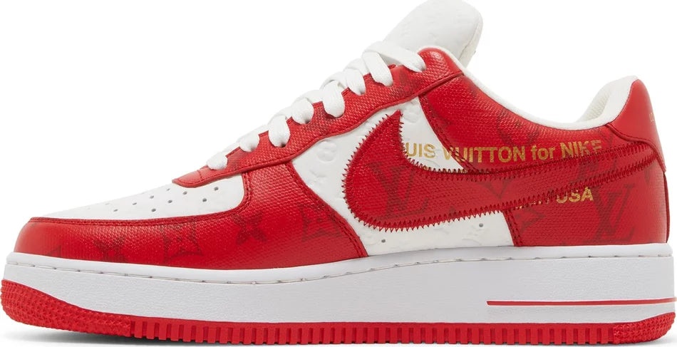 AIR FORCE 1 Low x Louis Vuitton White Comet Red