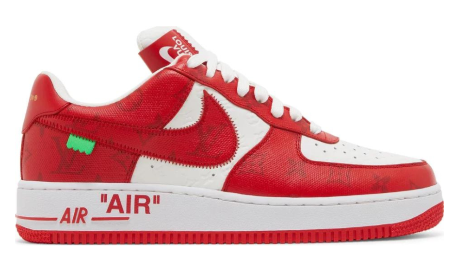 AIR FORCE 1 Low x Louis Vuitton White Comet Red