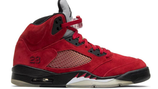 Air Jordan 5 Retro Raging Bull Red Suede