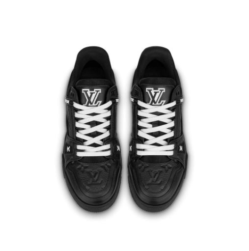 Louis Vuitton Trainer Black Embossed Monogram