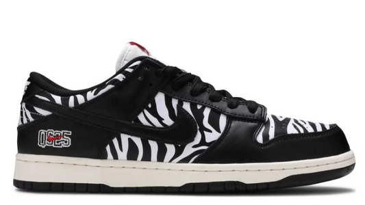 Dunk Low SB x Quartersnacks Zebra