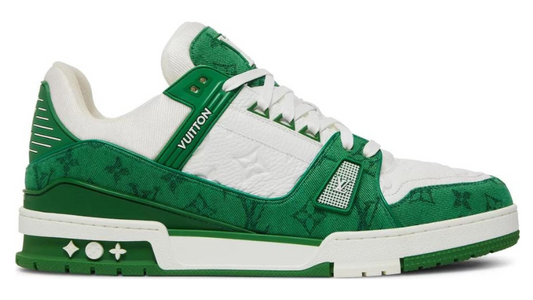 Louis Vuitton Trainer Green Monogram Denim